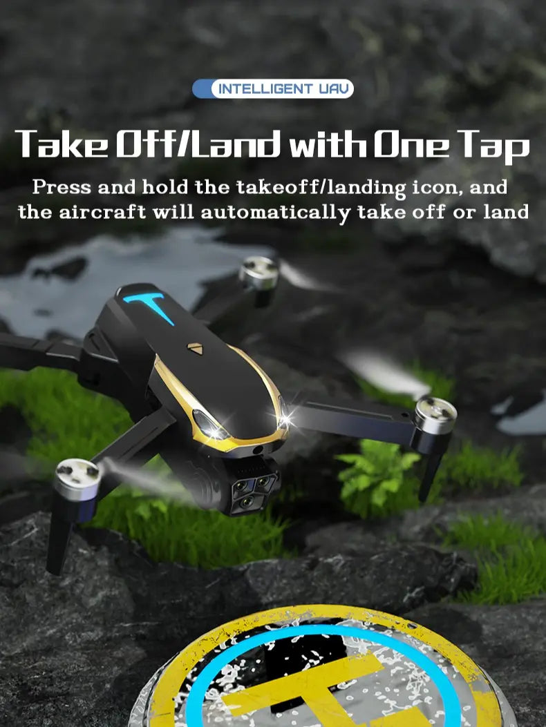 2026 Upgraded M8 Pro Drone – 4K EIS HD Photography, GPS Smart Positioning, Optical Flow Stable Flight, Auto Return, Powerful Brushless Motor, Easy to Use for Beginners
