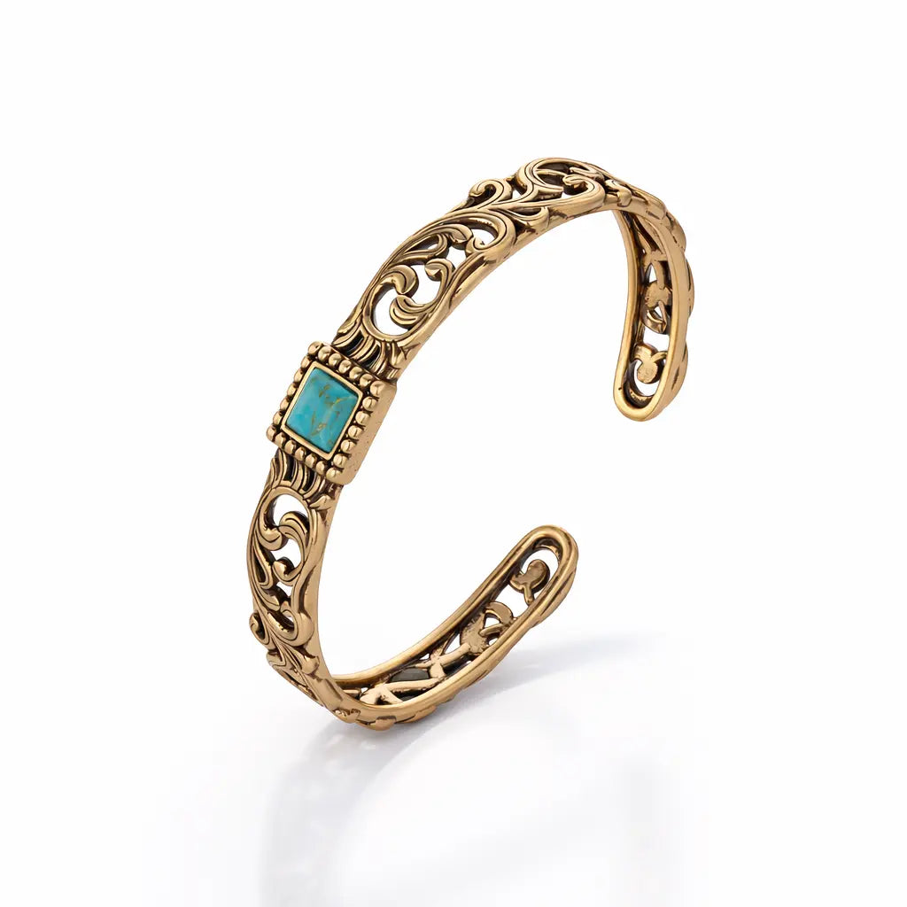 Wrangler Cuff Bracelet for Women Western Adjustable Open Cuff Bangle Bracelet Gold Silver Jewelry