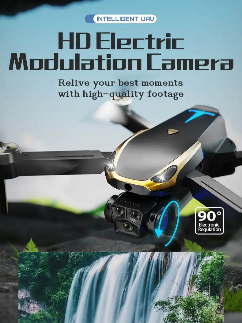 2026 Upgraded M8 Pro Drone – 4K EIS HD Photography, GPS Smart Positioning, Optical Flow Stable Flight, Auto Return, Powerful Brushless Motor, Easy to Use for Beginners