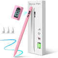 MEKO LED Stylus Pen for Ipad 10/9/8/7/6Th Gen, Pro 11"/12.9" M4, Air 5/4/3 M2, Mini 6/5, Fast Charge Palm Rejection Tilt Sensitive with LED Power Display