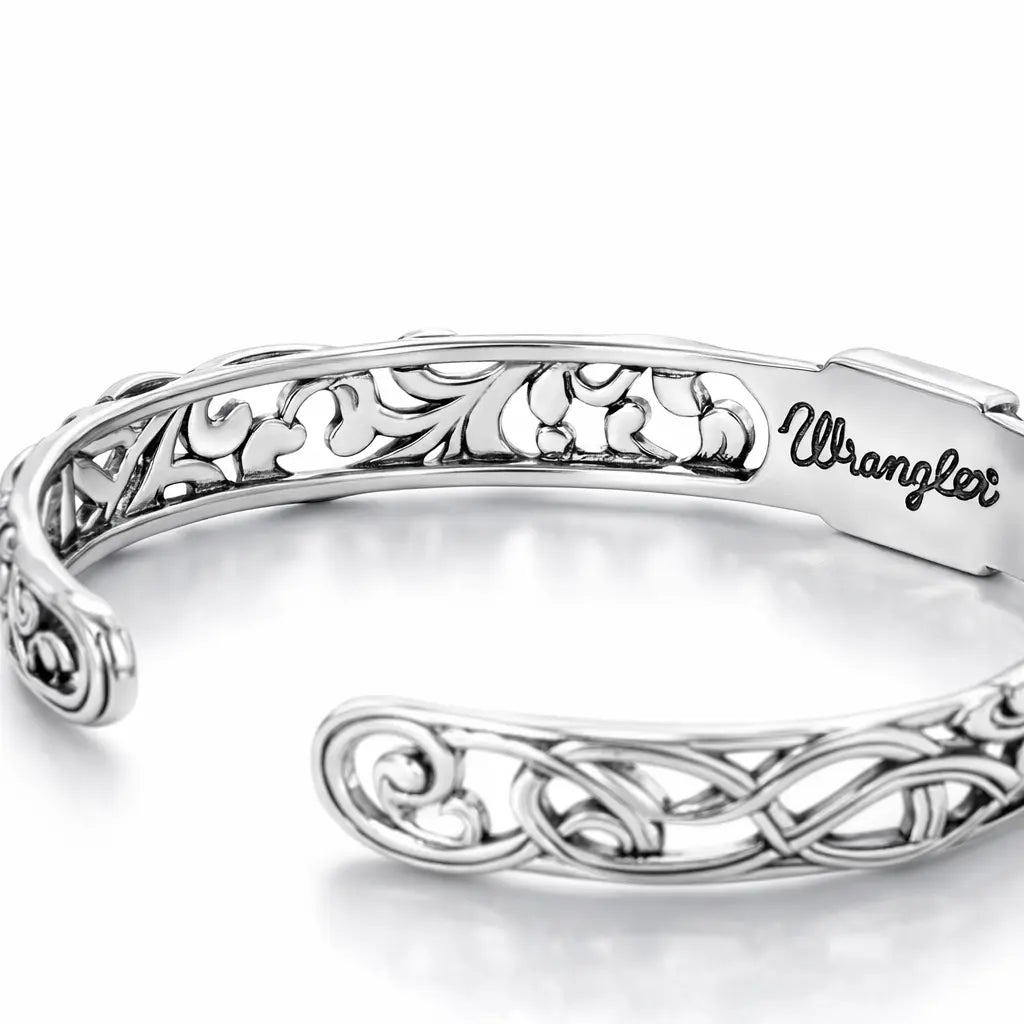 Wrangler Cuff Bracelet for Women Western Adjustable Open Cuff Bangle Bracelet Gold Silver Jewelry