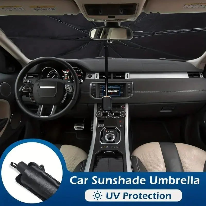 Foldable Anti-Uv Windshield Sunshade, Multipurpose Car Front Window Heat Protective Umbrella for Sedan Suvs, Automotive Exterior Accessories for Men & Women, Car Stuff, Vehicle
