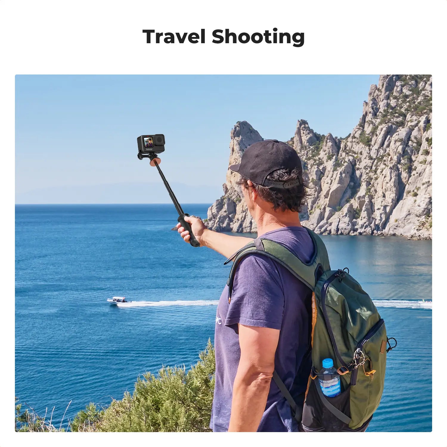 K&F CONCEPT MS03 Small 13"/33Cm Action Camera Tripod Stand - Travel Tripod, Mobile Accessories, Clip Mount for Gopro, Action Cameras, Smartphones (Live Streaming, Vlog Selfies)