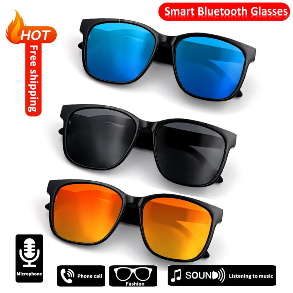 Experience the Future of Eyewear with Bluetooth Audio Sunglasses - UV400 Polarized Lens & Touch Control for Music and Calls