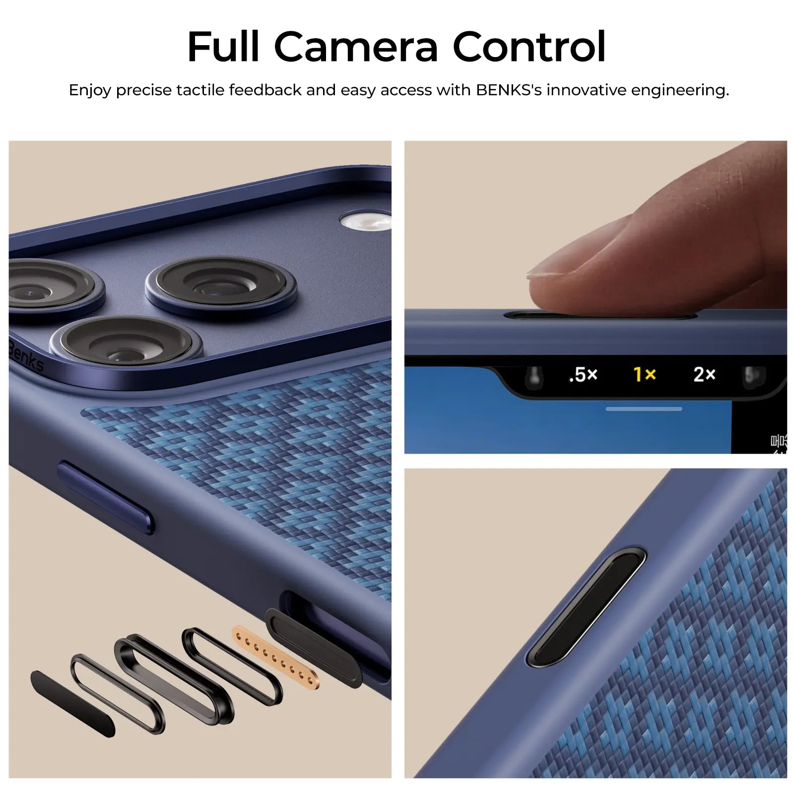 BENKS Armorgrid Armorpro Kevlar Aramid Fiber Case for Iphone 17 Pro Max with Camera Control Button, [Compatible with Magsafe] Military Grade Protective Case Built with Dupont Kevlar Aramid Fiber