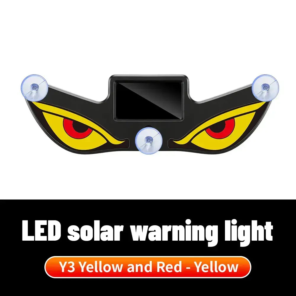 DIYCOM Dynamic LED Car Rear Window Display – Vampire Devil Eye Emoji Panel, Programmable Scrolling Message Screen, USB Powered Auto Decorative Light for Night Driving, Funny Car Accessory