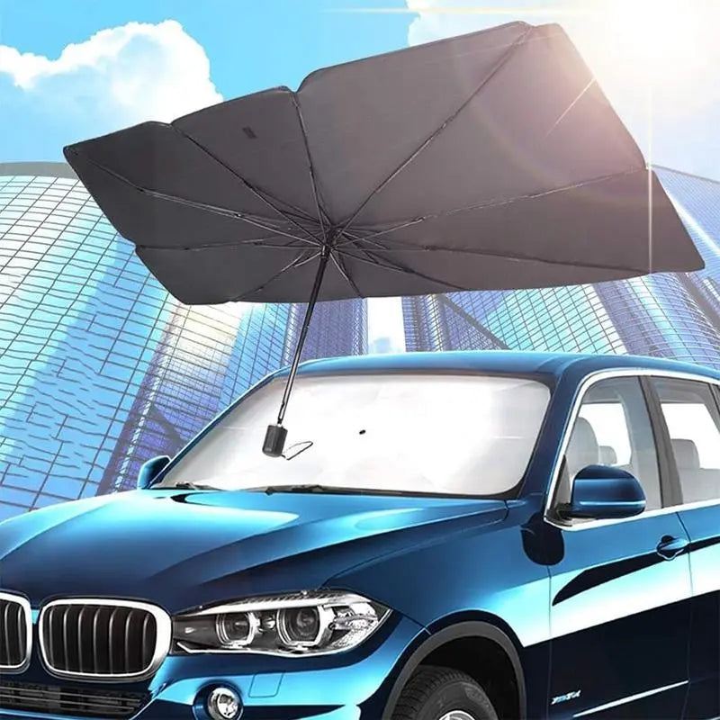 Foldable Anti-Uv Windshield Sunshade, Multipurpose Car Front Window Heat Protective Umbrella for Sedan Suvs, Automotive Exterior Accessories for Men & Women, Car Stuff, Vehicle
