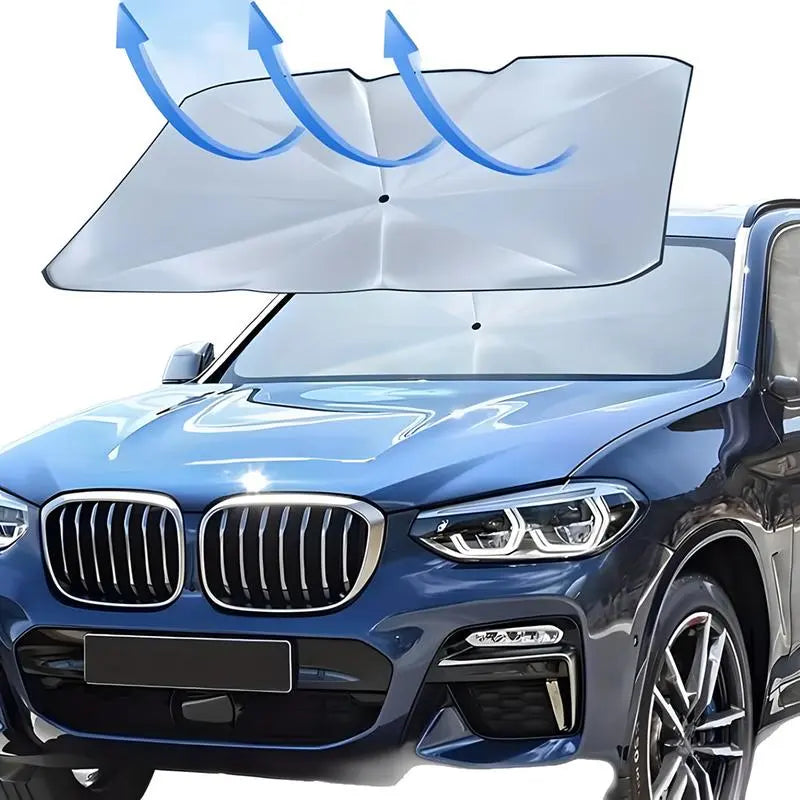 Foldable Anti-Uv Windshield Sunshade, Multipurpose Car Front Window Heat Protective Umbrella for Sedan Suvs, Automotive Exterior Accessories for Men & Women, Car Stuff, Vehicle