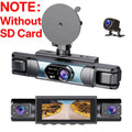 360° Surround View 4 Channel Dash Cam , 1080P FHD , 3.18" IPS Display, Built-In 2.4Ghz Wifi App Control, WDR, Loop Recording, Reverse Assist, 4 Lens Front Rear inside Left Right Car Driving Recorder, Car Security Camera,, Full Panoramic Car Recorder-Yy