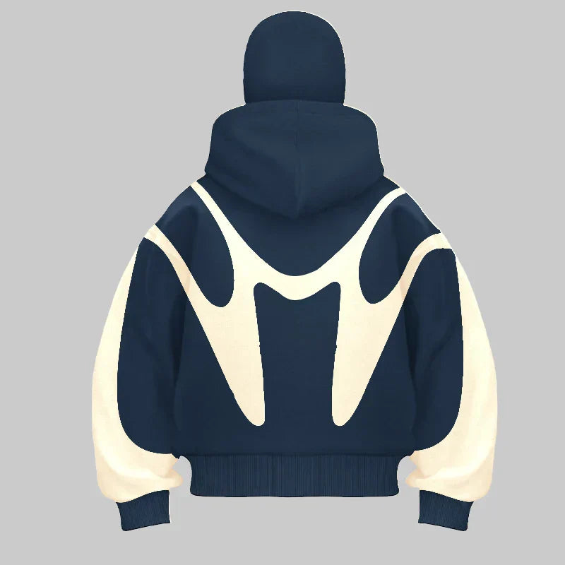 Draxen – Men’S Hoodie with Built-In Balaclava and Bold Streetwear Design