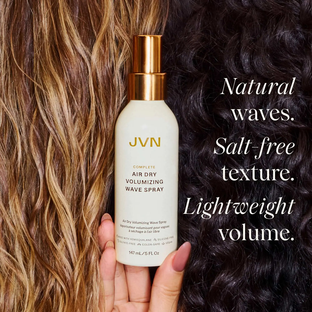JVN Air Dry Volumizing Wave Spray, Heatless Waves & Texturizing Spray, Day 2 Refresh Hair Styling Product, 5.5Oz